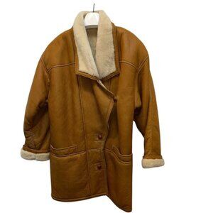 Andrew Marc 100% Leather and Shearling Coat